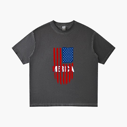 American Flag Merica Gradient T Shirts