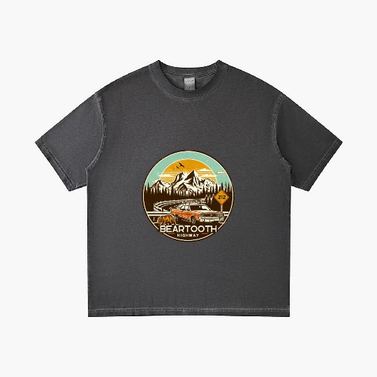 Beartooth Highway US 212 Gradient T Shirts