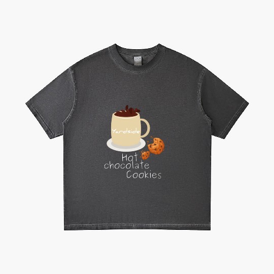 Drink Hot chocolate cookies Yardside font logo Gradient T Shirts