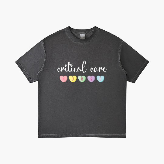 Critical Care Nurse Valentine's Day ICU Nurse Gradient T Shirts