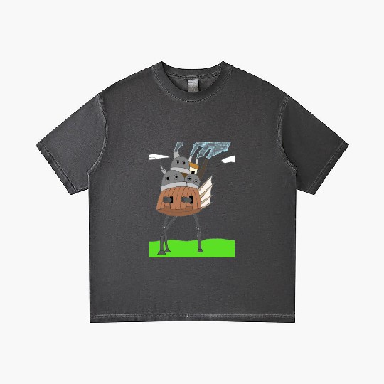 Steampunk Mechanical Moving Castle Gradient T Shirts