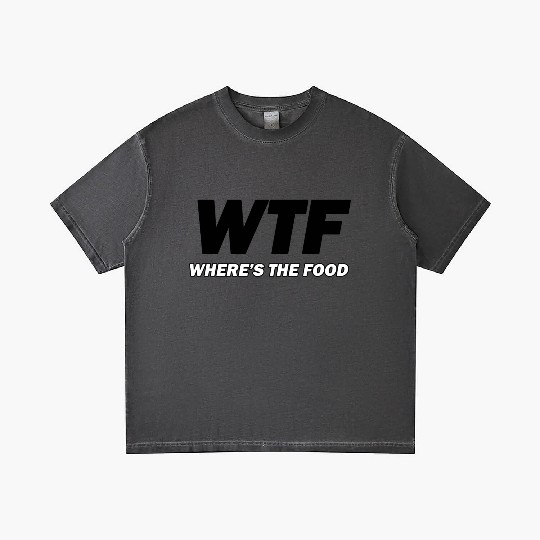 WTF (where's the food) Gradient T Shirts