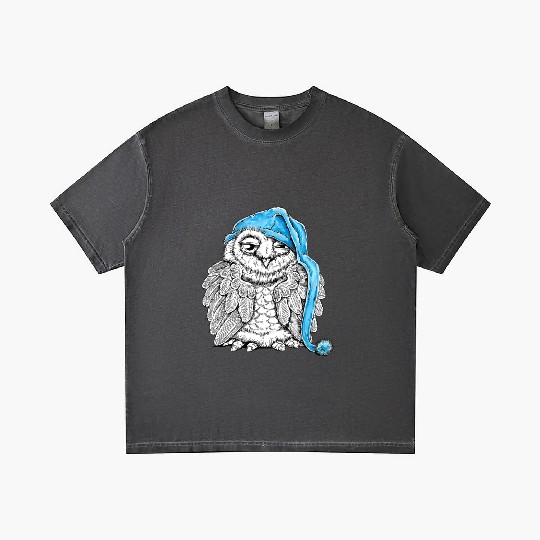 Owl in Nightcap Gradient T Shirts