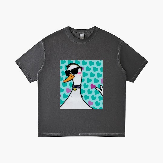 90s Raver Cartoon Duck, Party Animal, Kids Room Gradient T Shirts