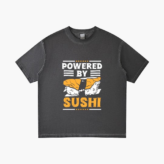 Japanese Roll Maki Cuisine Gradient T Shirts