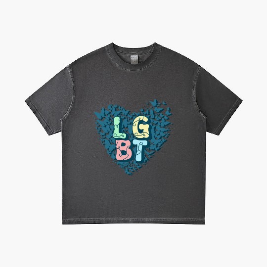 Fluttering Freedom: LGBT Butterfly Gradient T Shirts