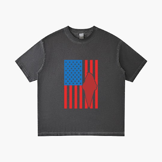 Ice Cream US Flag Gradient T Shirts