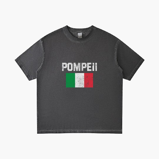 Pompeii Flag Italy Geology Gradient T Shirts