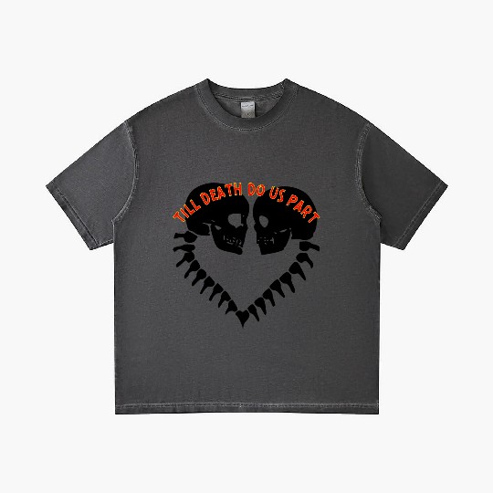 Skulls Till Death Do Us Part Heart © Gradient T Shirts