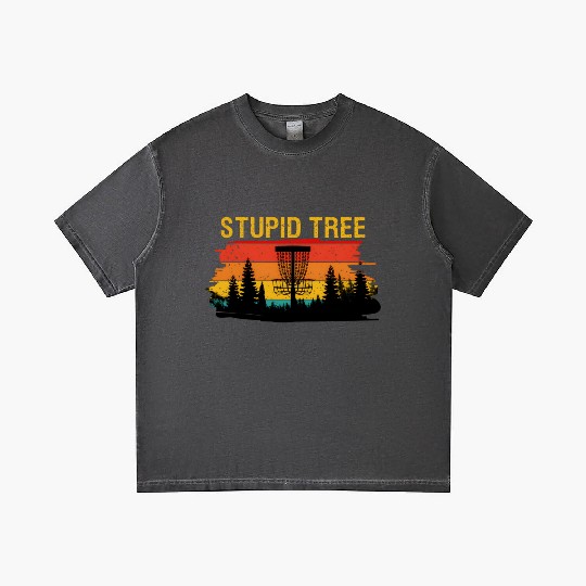 Disc Golf Frisbee Disc Sport I Stupid Tree Gradient T Shirts