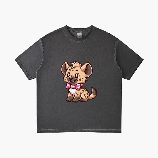 Playful Hyena Cartoon Gradient T Shirts