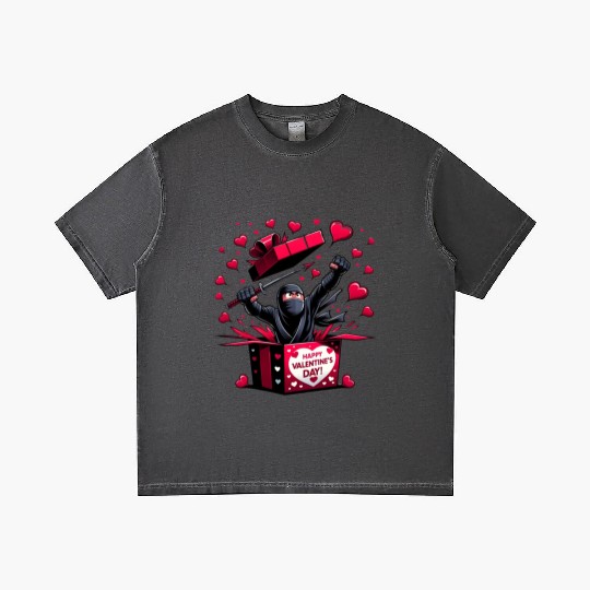 Ninja Valentine Surprise Gradient T Shirts