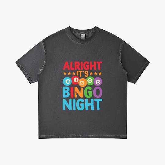Alright It's Bingo Night Bingo Caller Gradient T Shirts