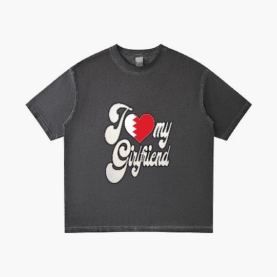BahrainI Love My BahrainI Girlfriend Gradient T Shirts