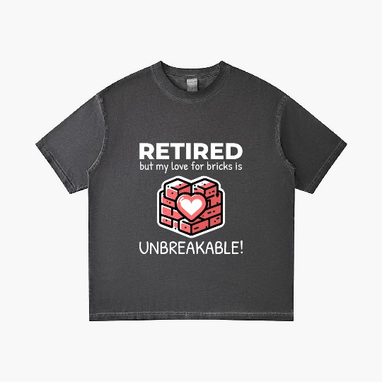 Unbreakable Brick Love: Retired Bricklayer Gradient T Shirts