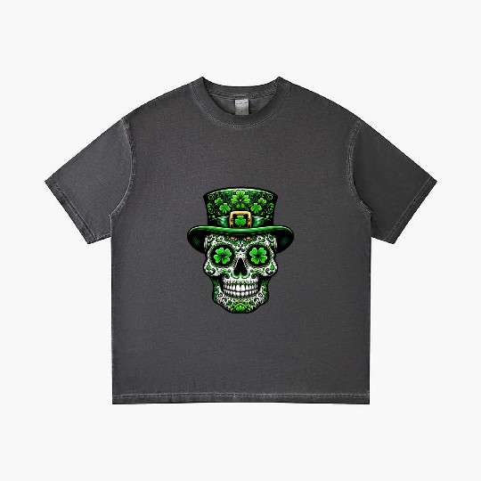 St Patricks Day Irish Sugar Skull Day Of Dead Gradient T Shirts