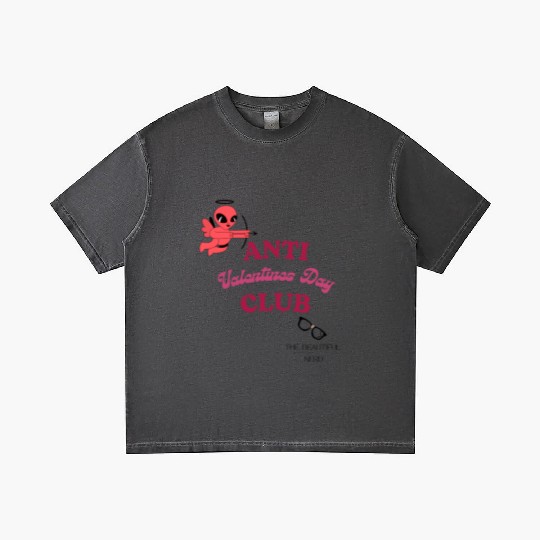 Anti Valentines Club Beautiful Nerd by Tavia Linen Gradient T Shirts