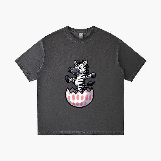 Easter Zebra Comic Easter Egg Gradient T Shirts