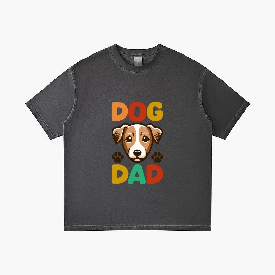 Jack Russell Terrier Dog Dad Typography Gradient T Shirts