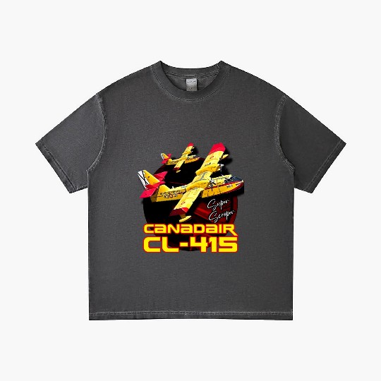 Canadair cl-415 Super Scooper firebomber Aircraft Gradient T Shirts