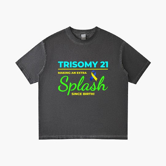 Down Syndrome Awareness Trisomy 21 Splash Gradient T Shirts