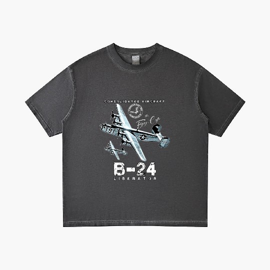B24 Liberator The Flying Coffin WW2 Heavy Bomber A Gradient T Shirts