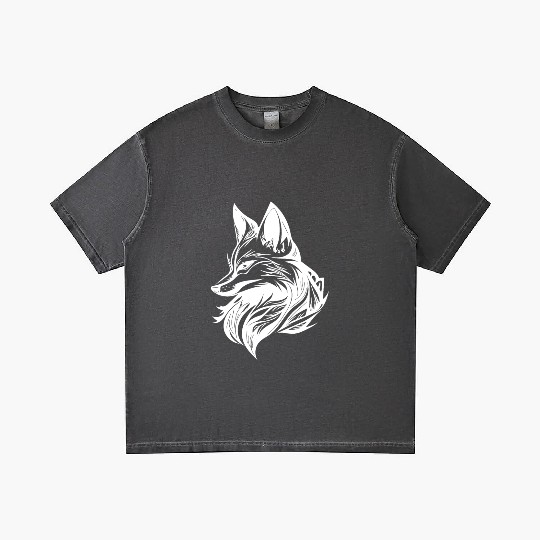 Elegant Cunning Fox In Tattoo Ink Gradient T Shirts