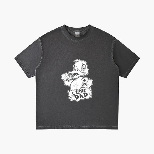 Duck Goose Geese I Love Dad Gradient T Shirts