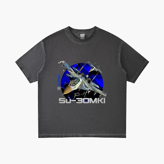 Sukhoi SU-30 MKI Russian Fighterjet Gradient T Shirts