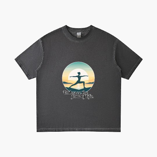 Sunrise Yoga Pose Gradient T Shirts