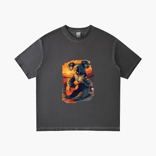 Koala Playing Guitar Music Lover for a Musicians Gradient T Shirts