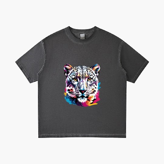 Snow leopard Gradient T Shirts