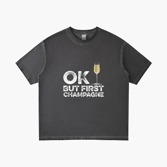 OK But First Alcohol Gradient T Shirts - Funny Drinking Cool