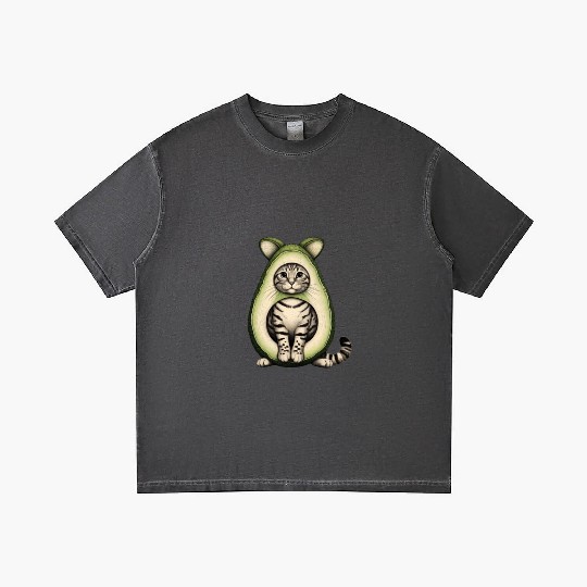 Avocado Cat Gradient T Shirts
