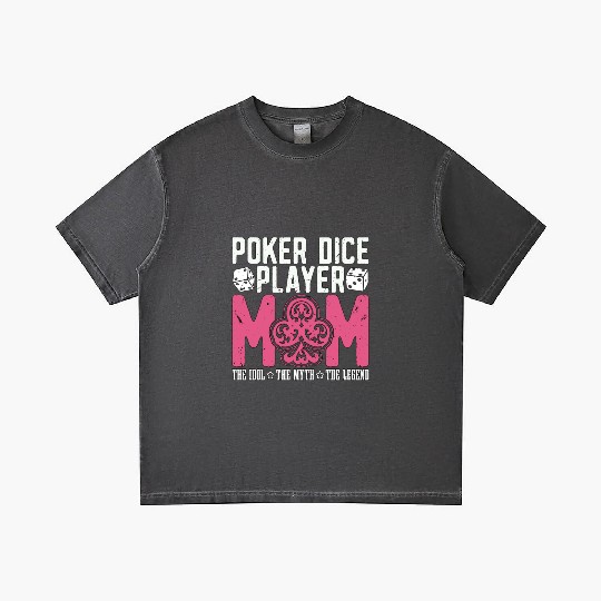 Poker Dice Player Mom The Idol Loves Poker Game Gradient T Shirts