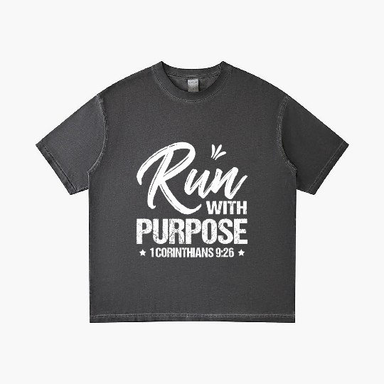 Run With Purpose Bible Verse Gradient T Shirts