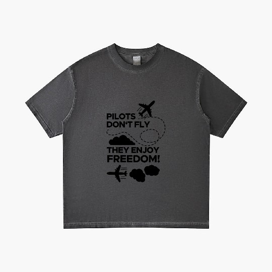 Pilots don't fly they enjoy freedom! saying Gradient T Shirts