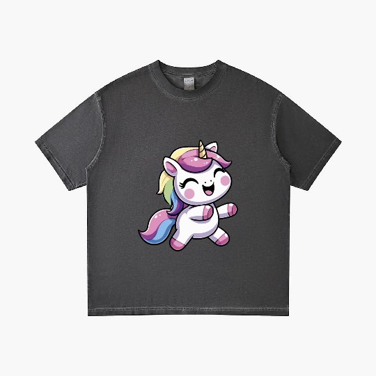Happy Unicorn dancing Gradient T Shirts