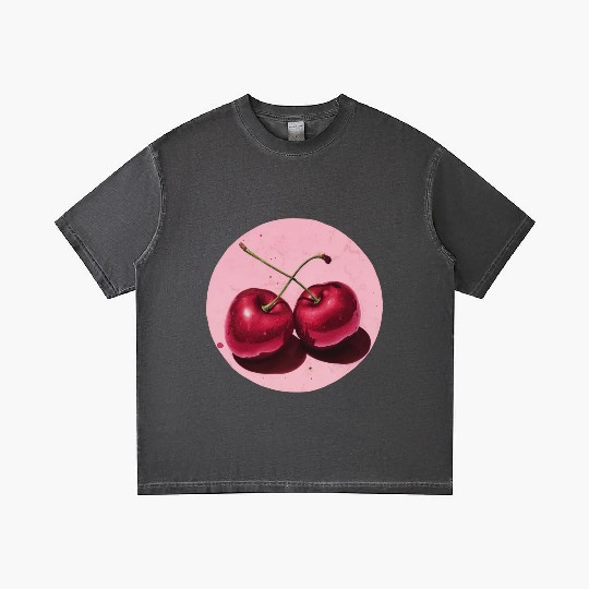 Realistic Cherry Gradient T Shirts