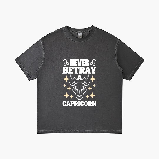 Capricorn Zodiac Sign Tarot Card Reader Gradient T Shirts