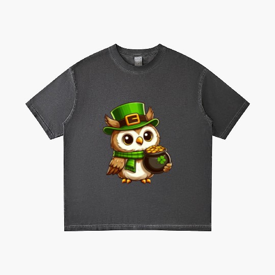 Golden Owl St. Patrick's Day Gradient T Shirts