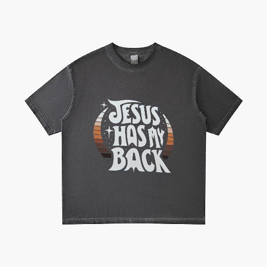 Jesus Has My Back 23 Gradient T Shirts