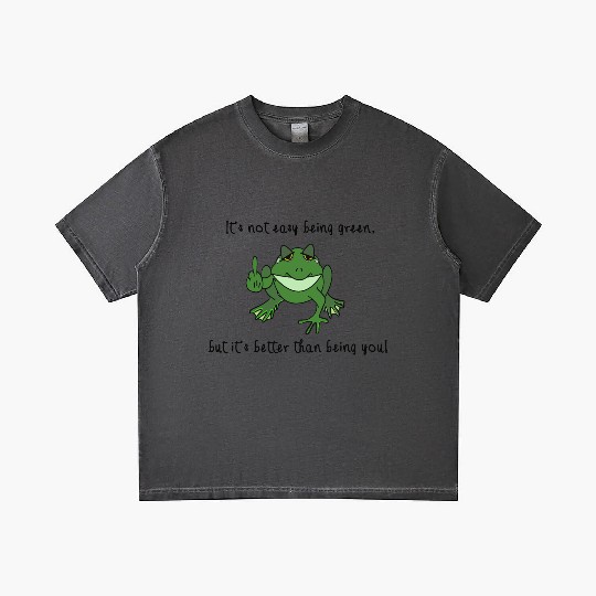 "It's not easy being green but it's.....Frog Gradient T Shirts