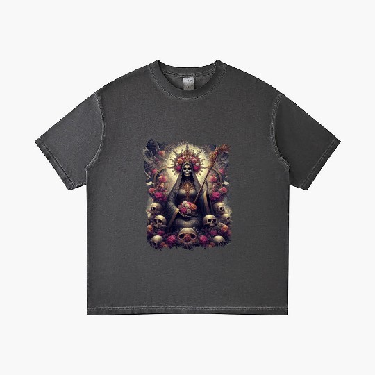 Santa Muerte Mexican Folk Culture Saint Gradient T Shirts
