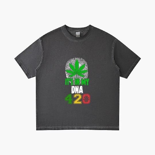 Slapstick 420 Herb In My DNA Weed Marijuana Design Gradient T Shirts