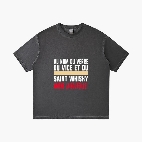 Au Nom Du Verre Du Vice Et Du Saint Whisky Amène Gradient T Shirts