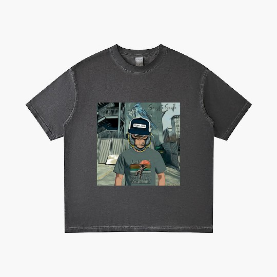 Gangsta Gorilla-Silverback Swanson Gorilla Wear Gradient T Shirts