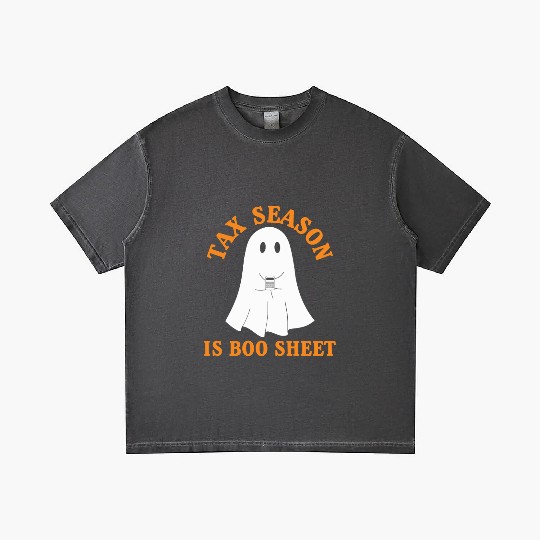 Ghost Accountant Tax Season is Boo Sheet Gradient T Shirts