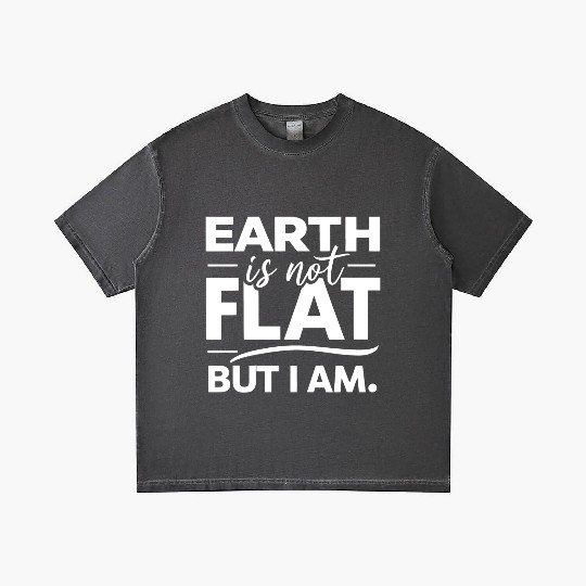 Flat Earth Satire Ironic Jokes Gradient T Shirts