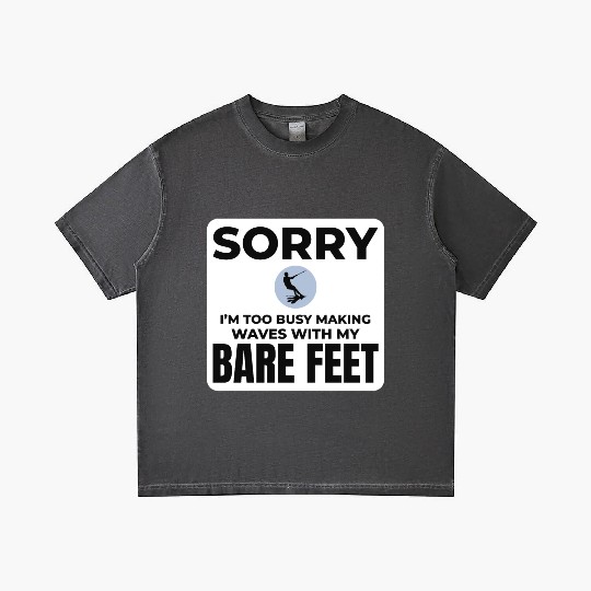 Barefoot Water Skiing Extreme Sports Barefooting Gradient T Shirts